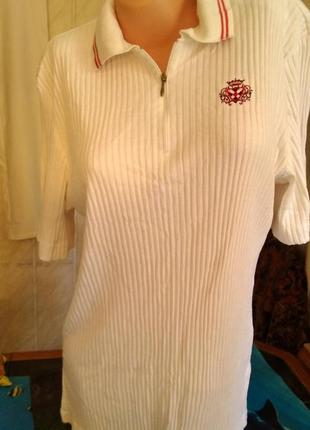 Поло футболка в рубчик laura lebek германия