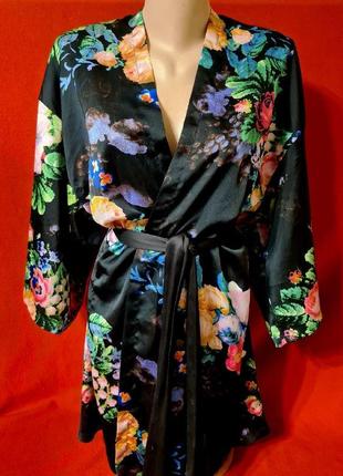 Яркий домашний халат в цветочный принт от urmoda4 фото