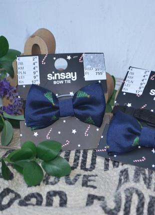 Нова фірмова краватка метелик галстук для модних стиляг sinsay різдвяна галстук бабочка3 фото