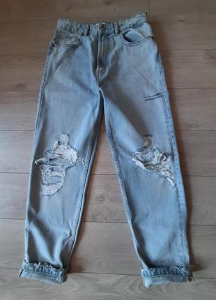 Крутые джинсы момы .высокая посадка2 фото