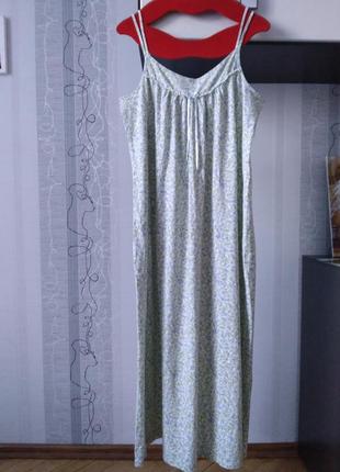 Платье хлопок дневное ночное сорочка сарафан1 фото