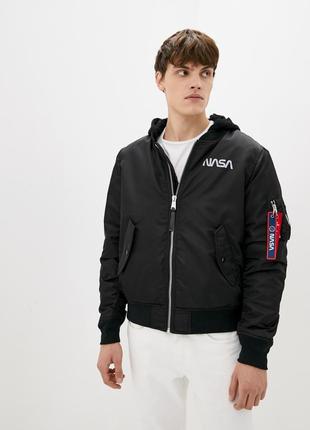 Бомбер ма-1 hooded nasa від airboss