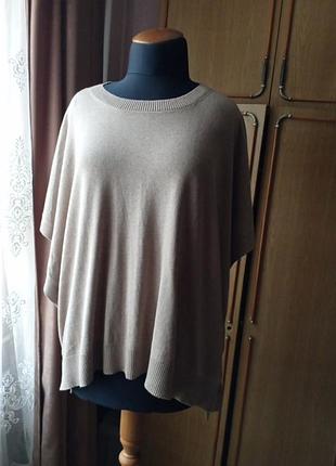 Massimo dutti  пончо , шовк, бавовна, кашемір 36-40розміру