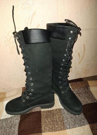 Черевики високі timberland earthkeepers premium 14 inch black waterproof womens boots4 фото