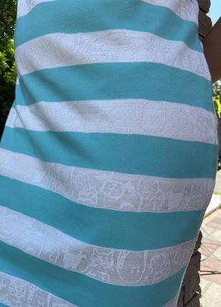 Сукня з легкої тканини в смужку8 фото