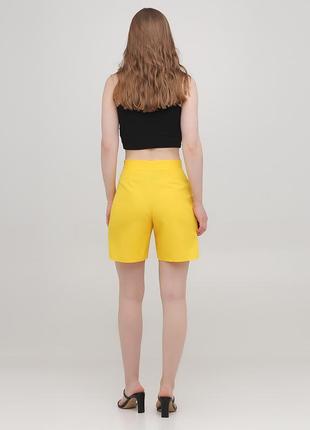 Жіночі шорти з високою посадкою (28510-yellow / 28510-lightblue)2 фото