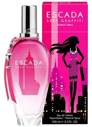 Женский аромат escada sexy graffiti,яркий жизнерадостный фруктово-ягодный парфюм