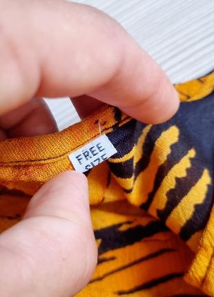 Пляжна туніка блуза балахон в етно стиое з бахромою оверсайз вільна7 фото