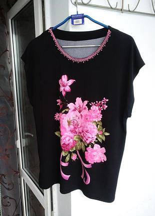 Стильна блуза туніка корея, xxl 52-56