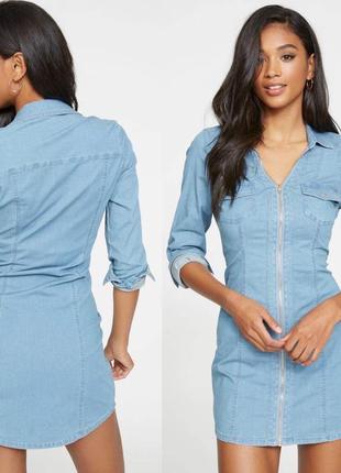 Джинсове сукню сорочка GU6939 guess s.10 фото
