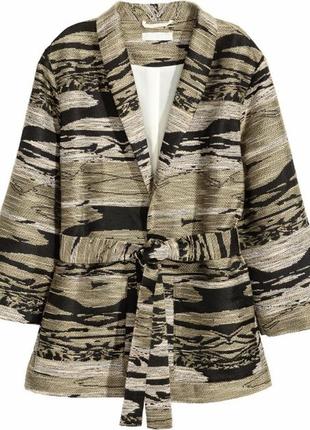 Пальто кардиган кімоно h&m цупке гобеленова тканина під пасок пальто
на запах широкі рукави2 фото