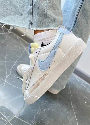 Жіночі кеди nike blazer low blue 36-41✅✅✅7 фото