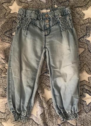 Літні джинси на дівчинку 86-92