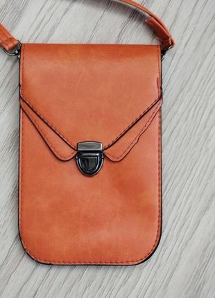 Нова помаранчева маленька сумочка1 фото