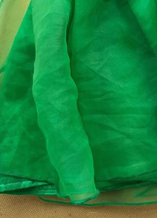 Карнавальна зелена спідниця 3-5 років квіткова лісова фея квітка7 фото