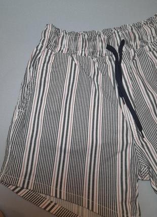 Розпродаж.жіночі джинсові шорти полоска талія на резинці турция s, m,  l, xl2 фото