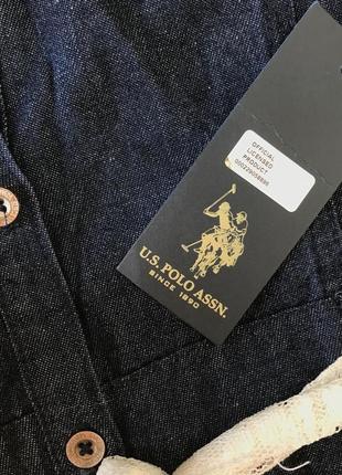 Джинсовое платье u.s. polo assn девочка 4 года оригинал2 фото