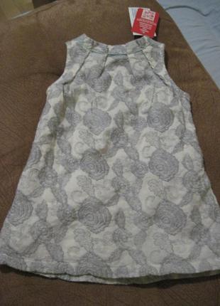 Новое красивое платье- сарафанчик, р.68 (6 мес), германия
