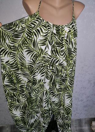 Летнее натуральное платье большого размера сукня балахон сарафан3 фото