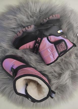 Зимові чобітки для дівчат- зимние сапоги для девочек3 фото
