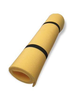 Килимок для фітнесу колібрі 1800х600х5 жовтий1 фото