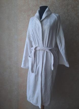 Халат лазня душ лазня сауна домашня одяг готель міді міді довгий довгий махровий теплий котон бавовна бавовна