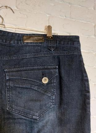 Фирменная стрейчевая джинсовая юбка2 фото