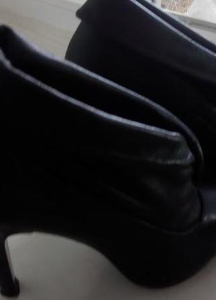 Ботильоны ботинки женские кожаные  черные обувь viko8 фото