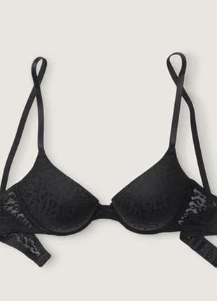Чёрный бюстгальтер victoria’s secret pink