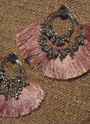 Сережки гвоздики пудра