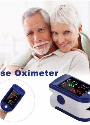 Пульсометр oximeter bl-230 на палец для измерения кислорода медицинский беспроводной пульсоксиметр синий1 фото