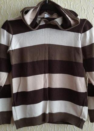 Кофта с капюшоном,свитер детям р.134-140,для дома