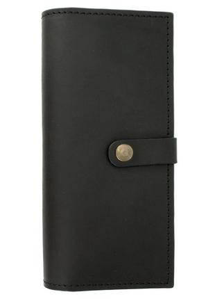 Кошелек мужской кожаный большой handycover hc0046 черный