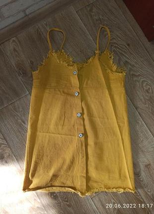 Трендовий сарафан під топ чи футболку