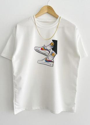 Футболка nike белая мужская