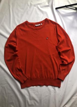 Легкий помаранчевий светр peak performance,armani,tommy hilfiger
