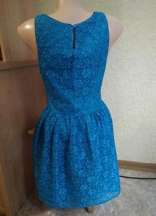 Красивое кружевное платье, xs размер3 фото