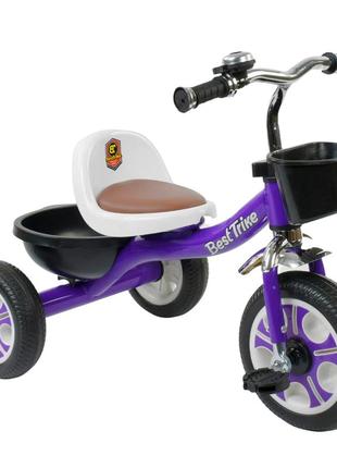 Трехколесный велосипед детский best trike фиолетовый