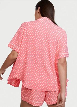 Пижама виктория сикрет victoria's secret шорты рубашка модал2 фото
