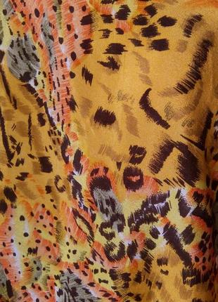 Шелковый большой платок палантин 110 х 110 см.5 фото