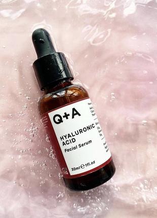 Сироватка для обличчя з гіалуроновою кислотою q+a hyaluronic acid facial serum 30 мл1 фото