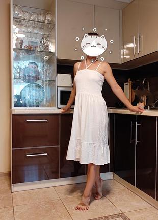 Новый белый сарафан