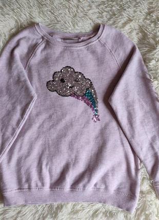 Утеплённый свитшот свитер на девочку