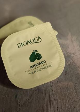 Глиняна маска bioaqua з авокадо1 фото
