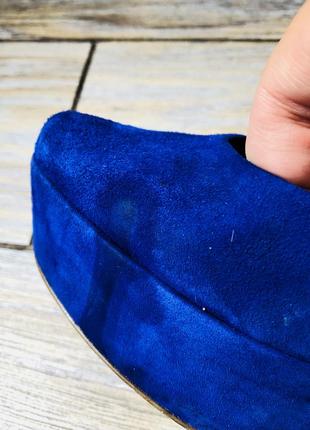 Яркие туфли бренда jesica simpson в роскошном синем цвете.4 фото