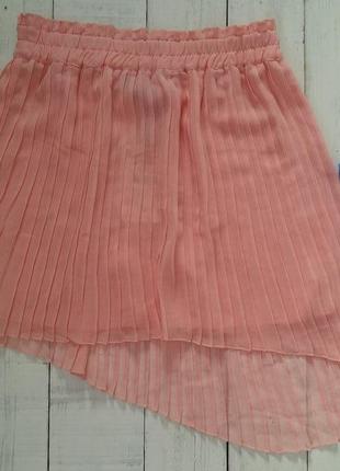 Новая юбка от zara women - плессировка, ассиметрия, размер s,m .2 фото