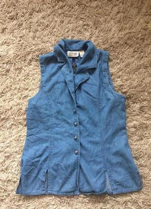 Джинсовая рубашка мои шнуровкой на спине