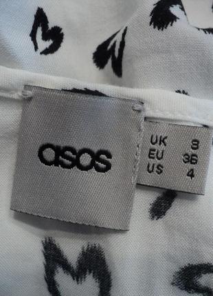 Майка asos борцовка белая топ черный принт сердечки горошек свободная туника летняя легкая3 фото