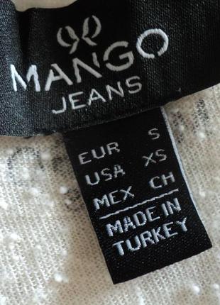 Футболка mango біла принтом написом текстом тренд чорний принт трендова актуальна2 фото