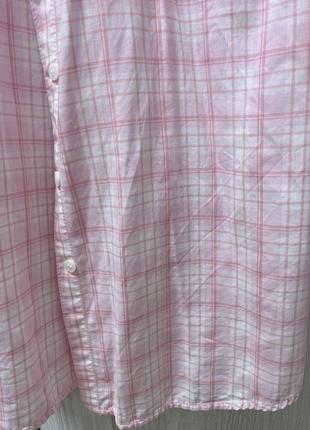 Стильне рожева сорочка в клітинку2 фото